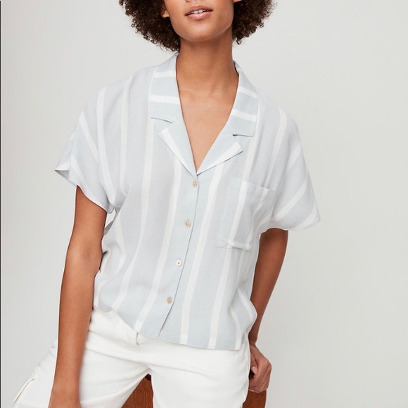 Wilfred Free Shawna Blouse in Blue Willow/Espace, Size: Large - Picture 1 of 8